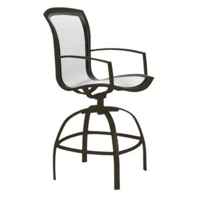 Picture of WAVE BAR STOOL WITH ARMS