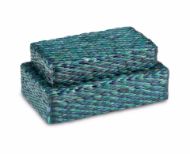 Picture of GLIMMER BLUE & GREEN BOX SET OF 2