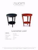 Picture of 701-9-W LANCASTER LAMP