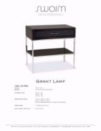 Picture of 752-1-W-PSS GRANT LAMP