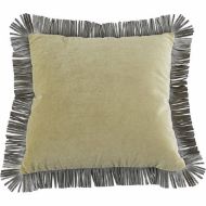 Picture of KE2020FL 3-INCH LEATHER FRINGE 20X20 SQUARE THROW PILLOW