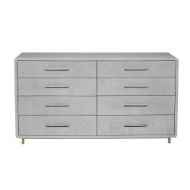 Picture of ALMA 8 DRAWER CHEST  - LIGHT GREY