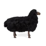 Picture of LEON SHEEP SCULPTURE - BLACK